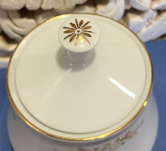 1980s Crown Ming "Bird of Paradise" Fine China Sugar Bowl