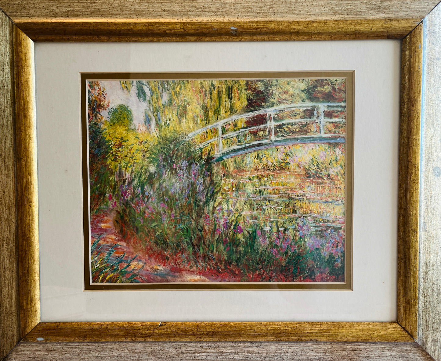Framed Monet Print: Le Pont Japonais (“The Japanese Bridge”)