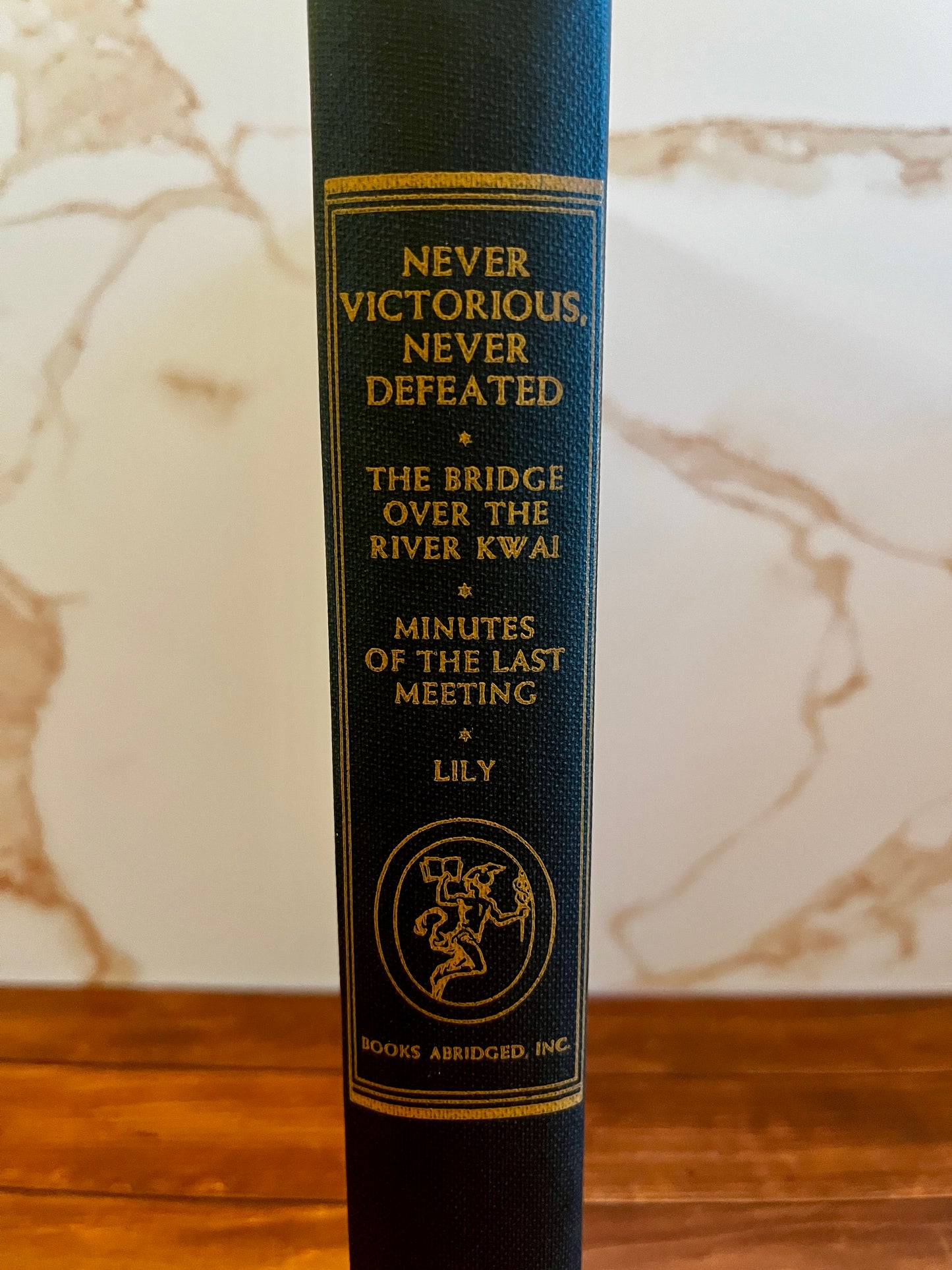 Mid-Century Literary Anthology Hardback with Floral Motif