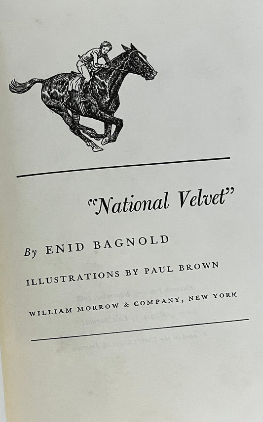 Hardcover National Velvet (1961, Eleventh Printing)