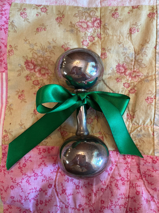 Vintage Sterling Silver Baby Rattle