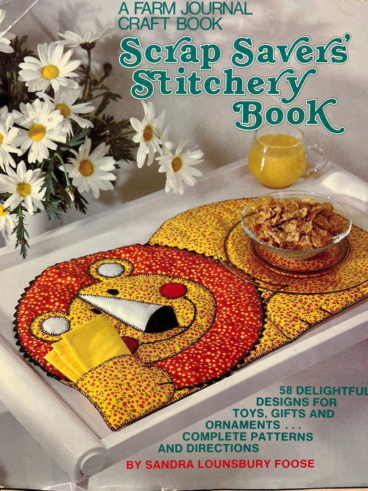 Vintage 1978 "Scrap Savers' Stitchery" Pattern Book - Holiday & Retro Decor
