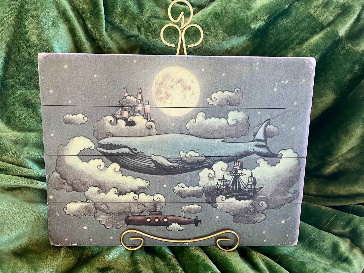 "Ocean Meets Sky" by The Fan Brothers Fantastical Wood Panel Wall Art
