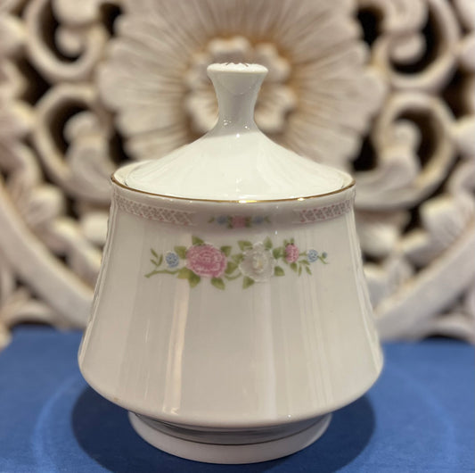 1980s Crown Ming "Bird of Paradise" Fine China Sugar Bowl