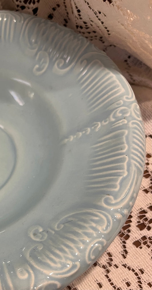 1950s Arnel’s Powder Blue Scalloped Ceramic Basin