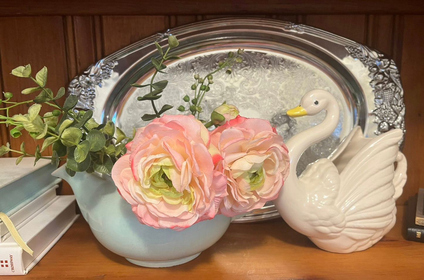 1960s Shelton Ware NYC Chrome-Plated Embossed Serving Tray
