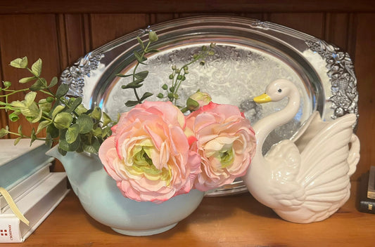 1960s Shelton Ware NYC Chrome-Plated Embossed Serving Tray