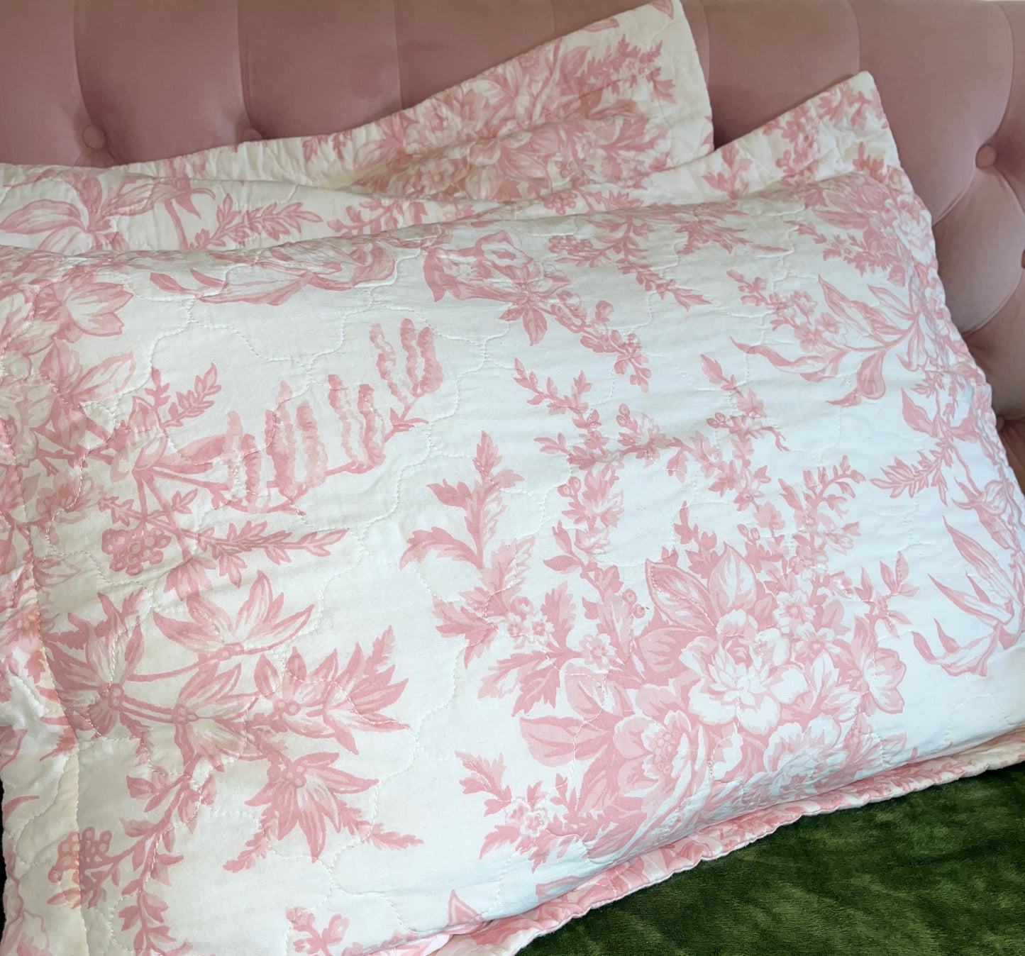 Laura Ashley Bedford Pink Pillow Shams