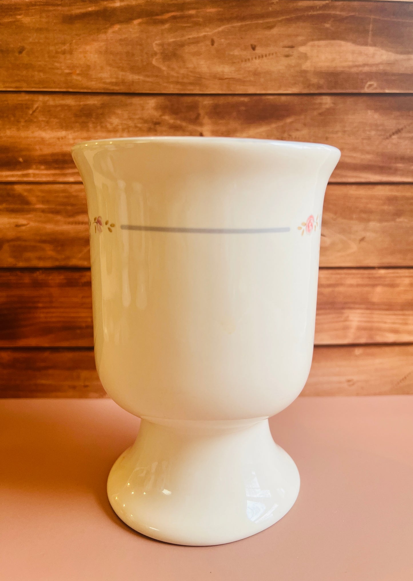 1990s Pfaltzgraff Trousseau Floral Footed Mugs - Set of 4