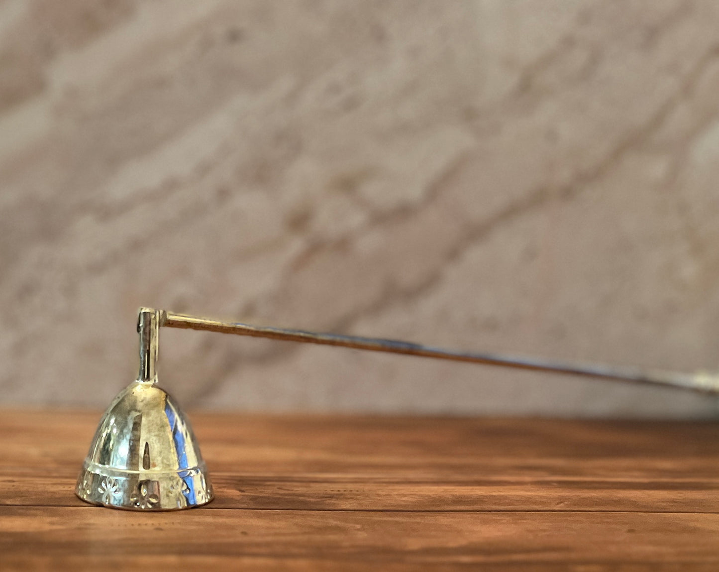 Silver-Plated Floral Candle Snuffer