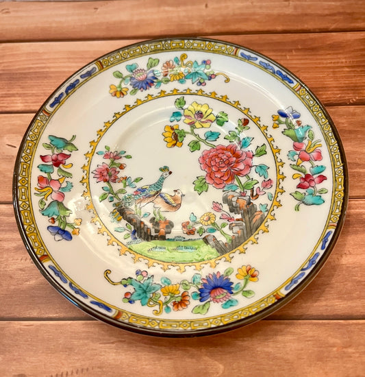 Antique Copeland Spode "Peacock" Saucer