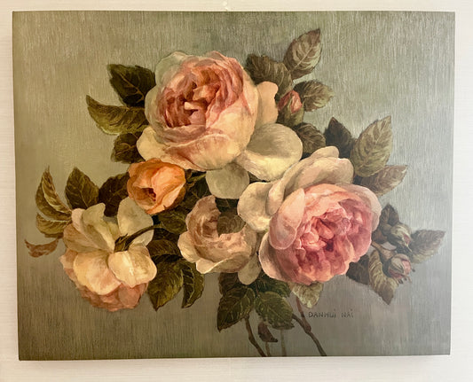 Danhui Nai "Antique Roses" Canvas Art
