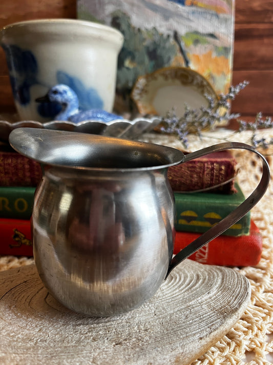 Vintage Stainless Steel Bell Creamer