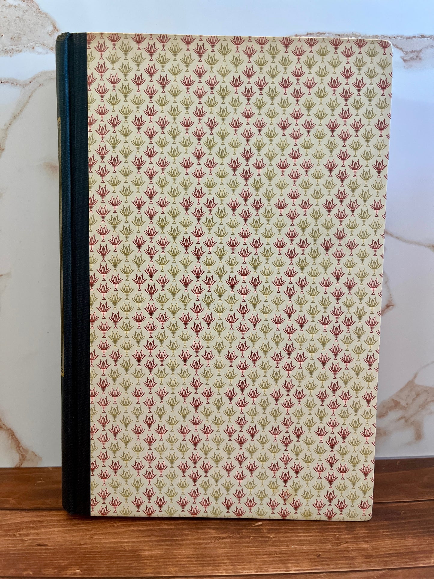 Mid-Century Literary Anthology Hardback with Floral Motif