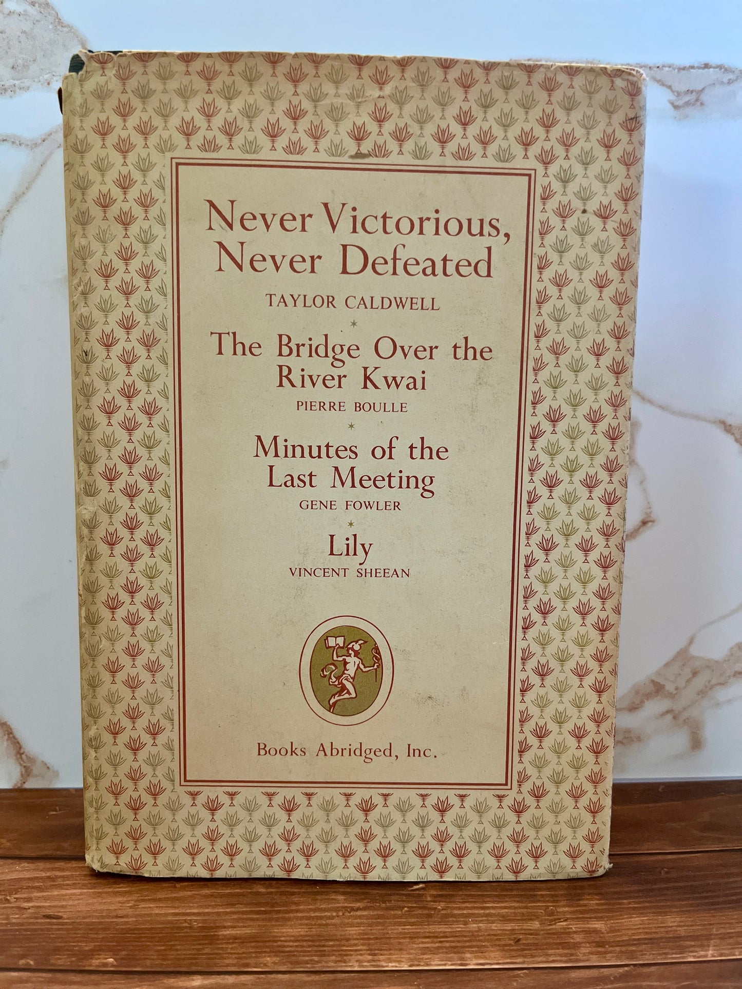 Mid-Century Literary Anthology Hardback with Floral Motif