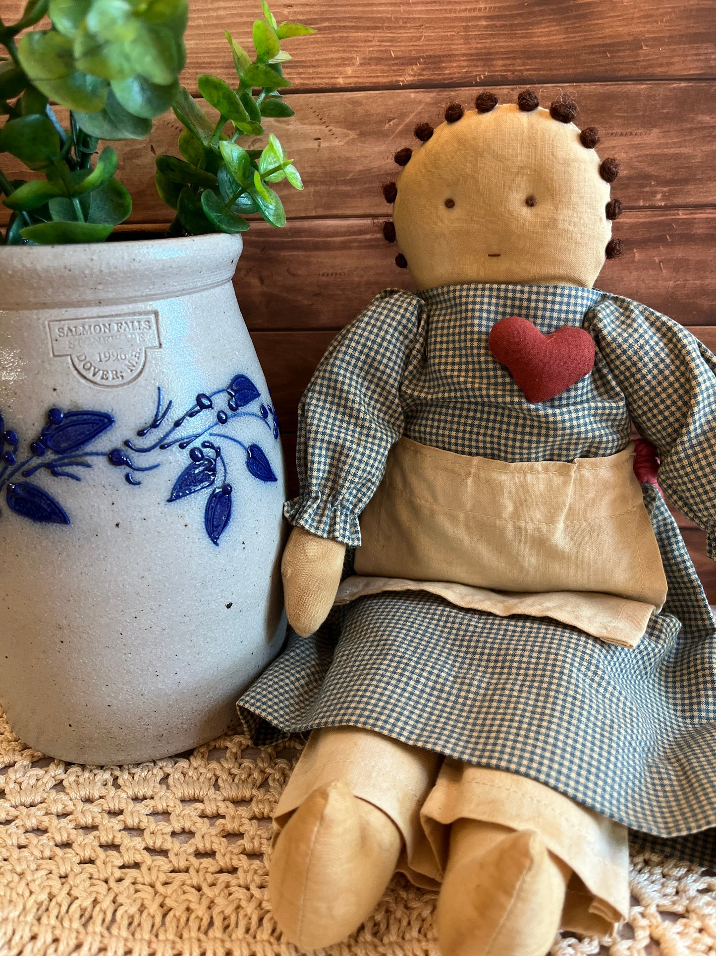 Primitive Folk Art Rag Doll