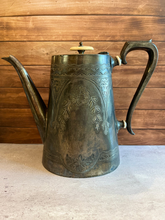 Gilded Era Electroplated Teapot