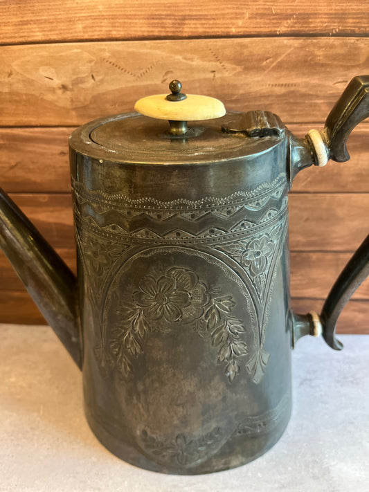 Gilded Era Electroplated Teapot
