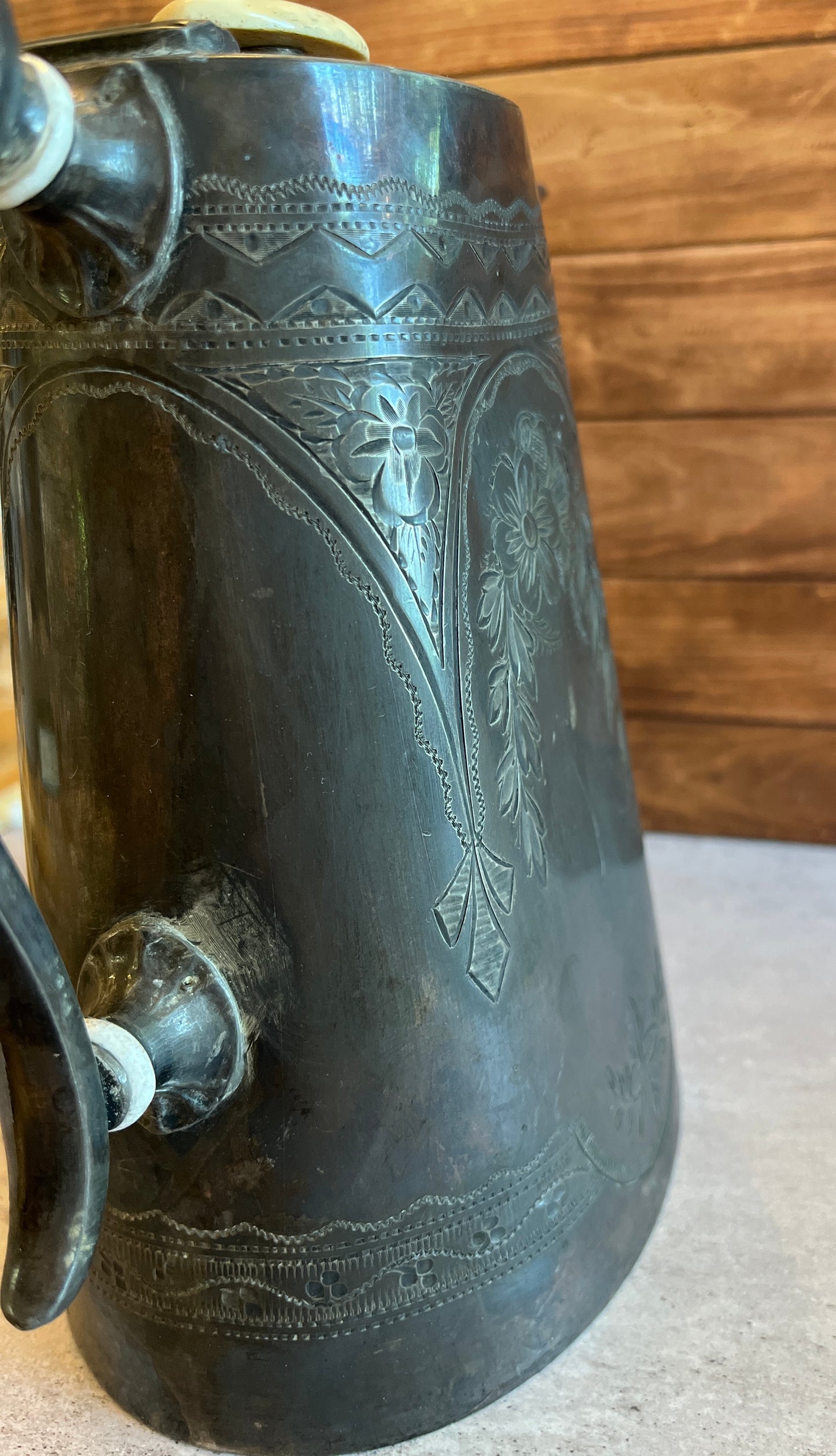 Gilded Era Electroplated Teapot