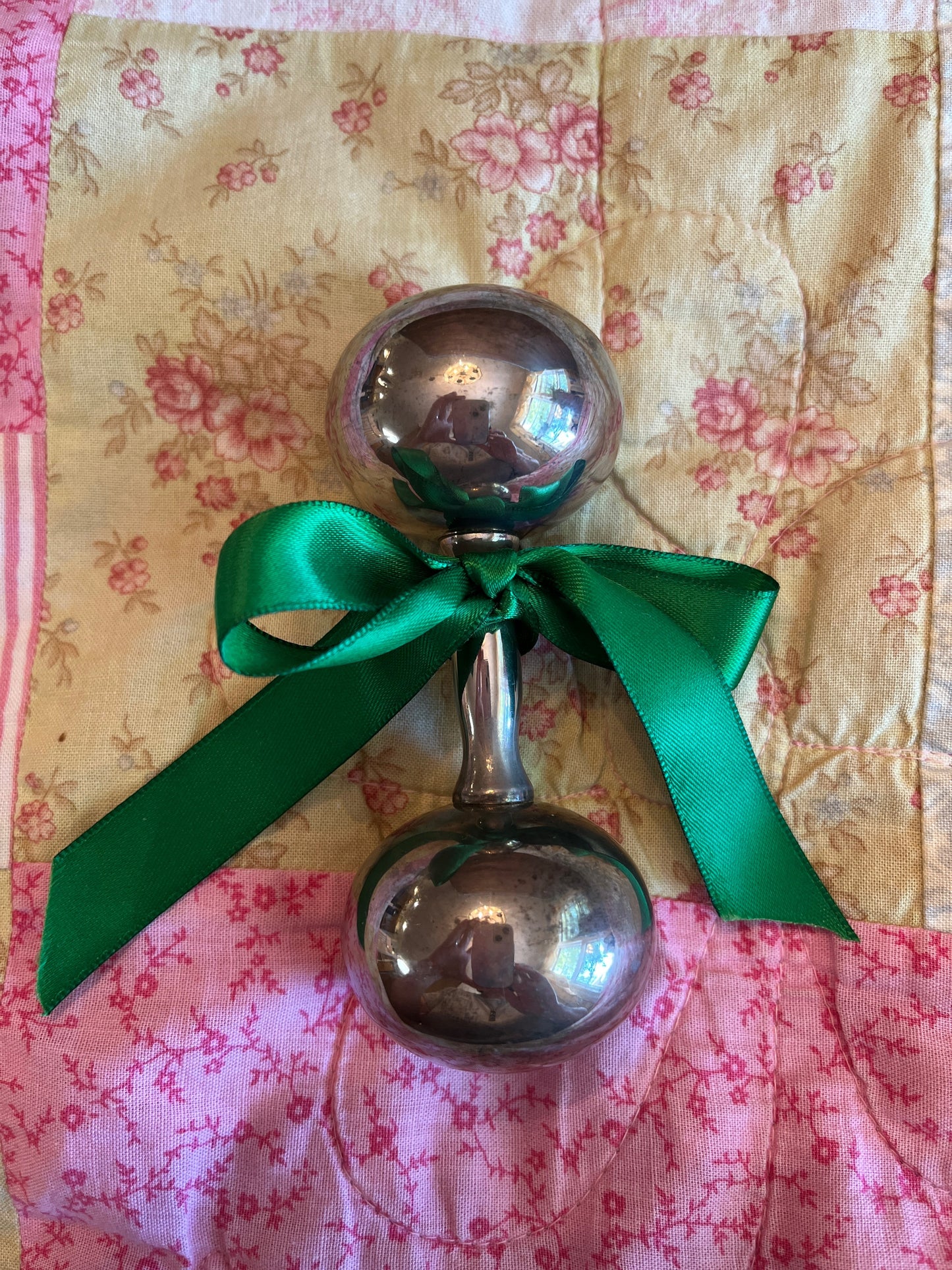 Vintage Sterling Silver Baby Rattle