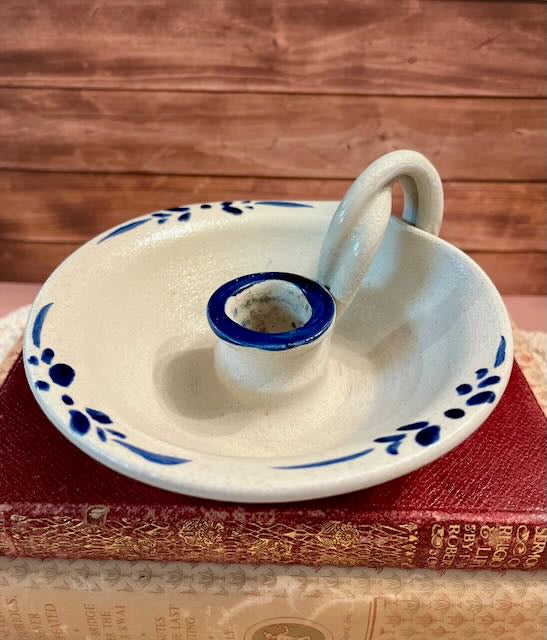 Vintage Williamsburg Pottery Candle Holder
