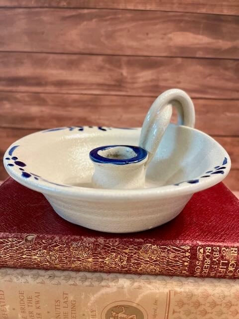 Vintage Williamsburg Pottery Candle Holder